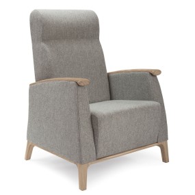 Armchair MAMY 57-63/2 with wooden armrests