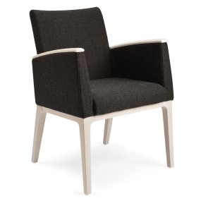 Armchair MAMY 61-14/5F with wooden armrests