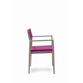 ELSA 65-14/2 rounded chair with armrests