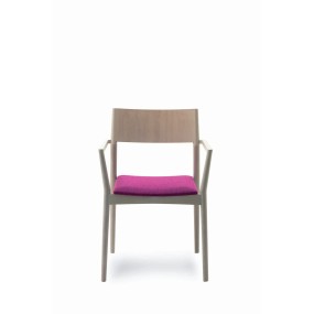 ELSA 65-14/3 rounded chair with armrests