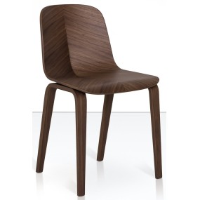 Židle HERRINGBONE 115-11/B1 - dřevěná podnož