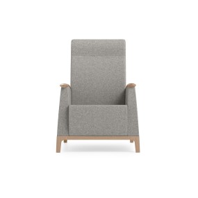 Armchair MAMY 57-63/2 with wooden armrests