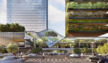 Ekologická architektura v Miláně: k uhlíkové rovnováze pomohou zelená věž a skleníkový most 