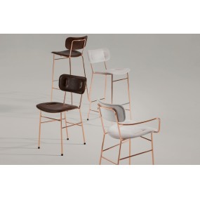 Barová židle PIUMA M TS - čalouněná