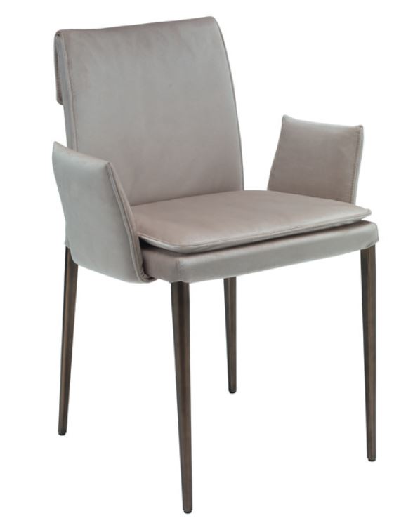 Levně RIFLESSI - Židle MAVI s nízkým opěrákem a područkami