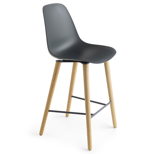 Levně CRASSEVIG - Barová židle s čalouněným sedákem POLA LIGHT 65/4W