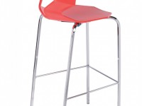Barová židle PRODIGE - nízká, černá/chrom - 3