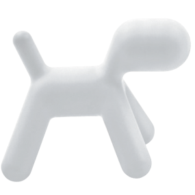Children's chair PUPPY - extra large - white