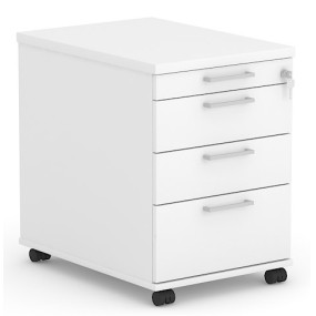 Mobile container OPTIMA - 4x drawer + lock 430x600x600