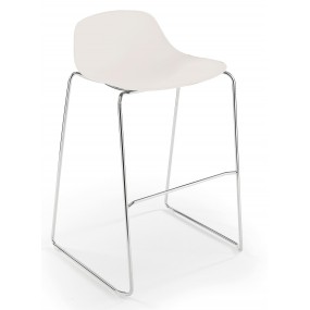 Bar stool PURE LOOP MINI ROD with white seat - SALE