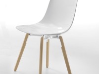 Židle PURE LOOP BINUANCE s dřevěnou podnoží - 3