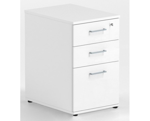 Fixed container OPTIMA - 3x drawer + lock 430x600x722