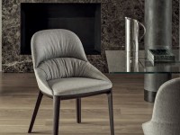Židle QUEEN, dřevěná podnož - 3