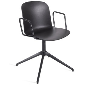 RELIEF swivel chair with armrests