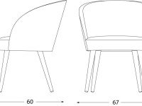 Čalouněná židle ROSE 03061 L - 2