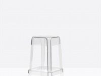 Nízka barová stolička RUBIK 582 DS - transparentná - 3