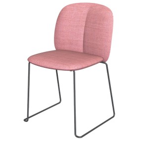 Židle MENTHA s ližinovou podnoží - čalouněná