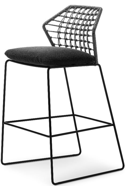 Levně SABA - Venkovní barová židle NEW YORK SGABELLI SOLEIL - nízká