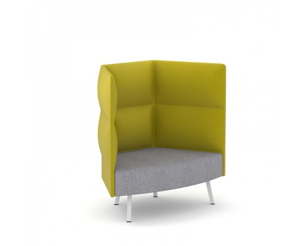 CUMULUS armchair with two-tier backrest