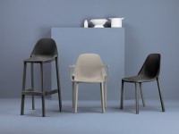 Barová židle PIU nízká - antracitová - 3