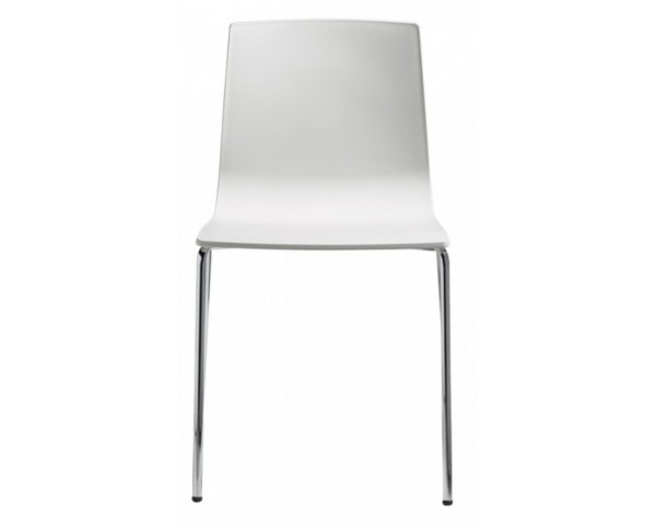 Židle ALICE - bílá/chrom