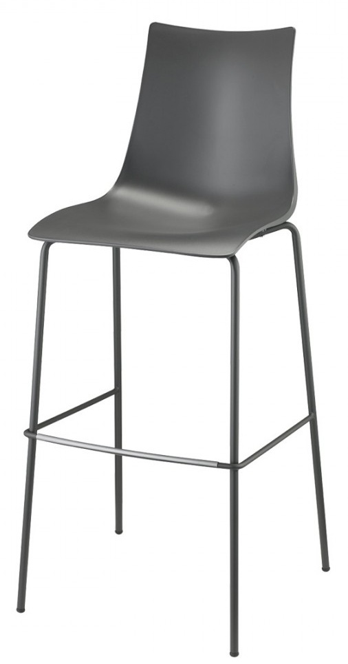 Levně SCAB - Barová židle ZEBRA TECHNOPOLYMER nízká - antracitová