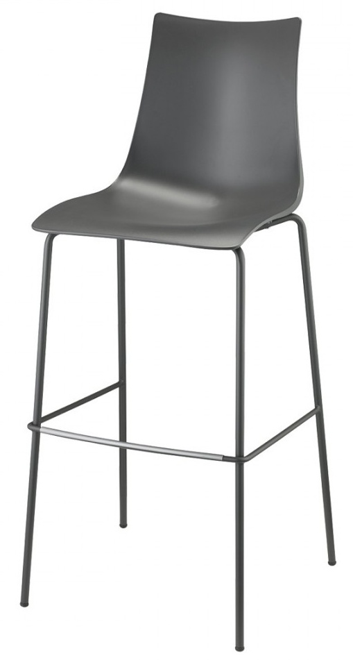 Levně SCAB - Barová židle ZEBRA TECHNOPOLYMER vysoká - antracitová