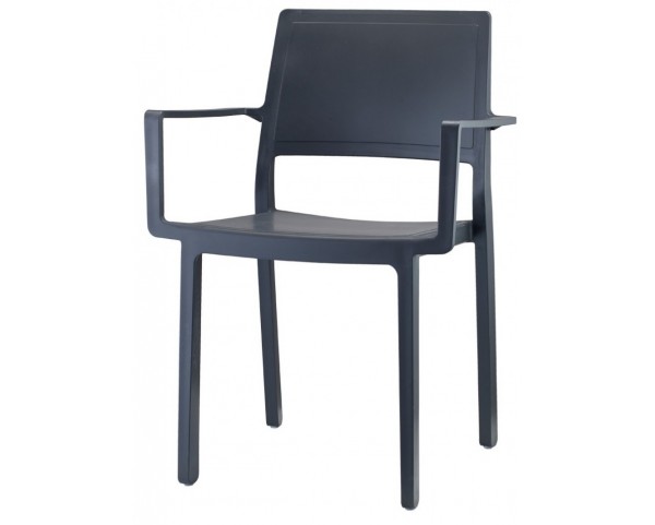 KATE chair with arms - anthracite