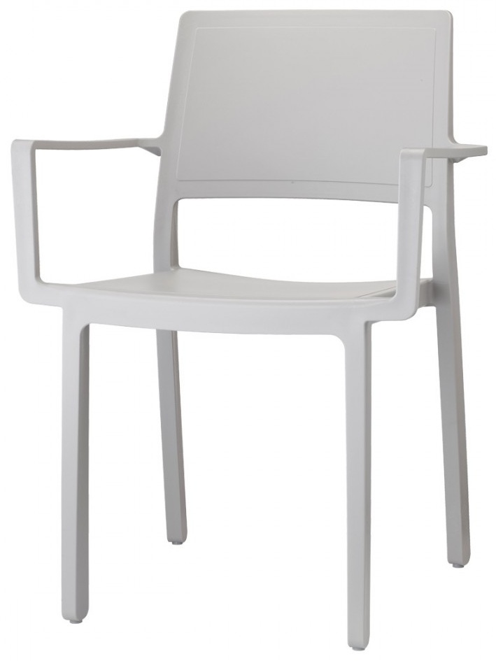 Levně SCAB - Židle KATE s područkami - šedá