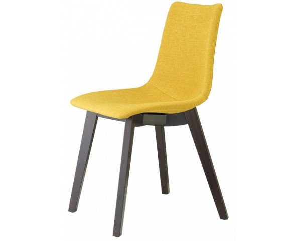 Židle ZEBRA POP NATURAL - žlutá/wenge