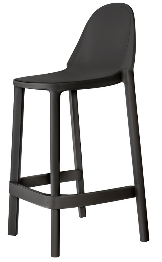 Levně SCAB - Barová židle PIU nízká - antracitová