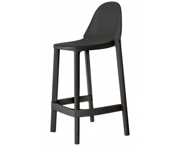 Barová stolička PIU nízka - antracitová