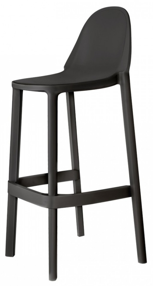 Levně SCAB - Barová židle PIU vysoká - antracitová