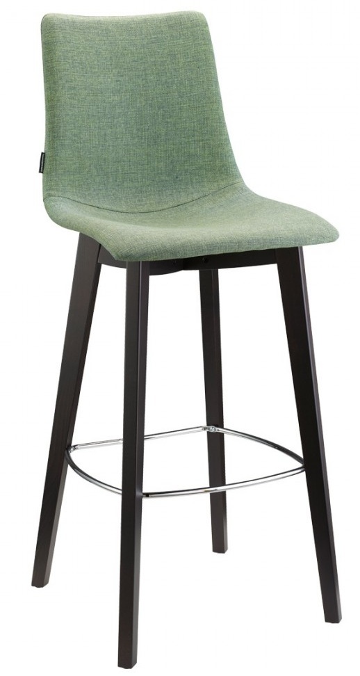 Levně SCAB - Barová židle ZEBRA POP NATURAL nízká - zelená/wenge
