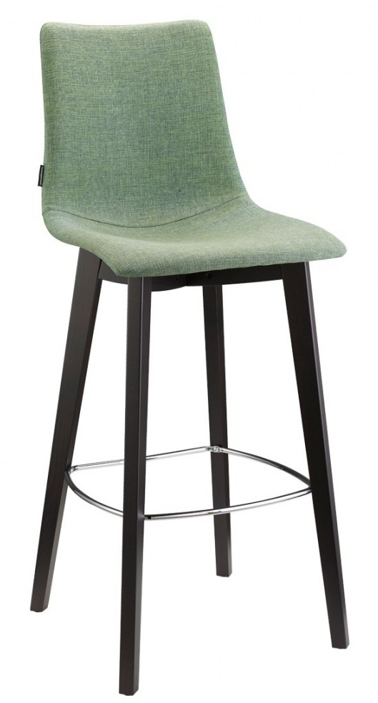 Levně SCAB - Barová židle ZEBRA POP NATURAL vysoká - zelená/wenge