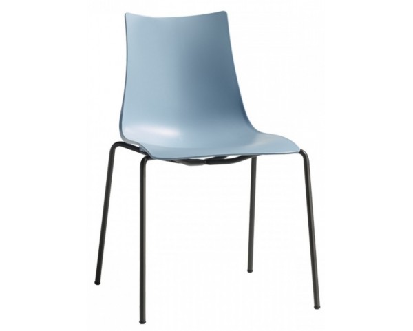 Židle ZEBRA TECHNOPOLYMER - modrá/antracitová