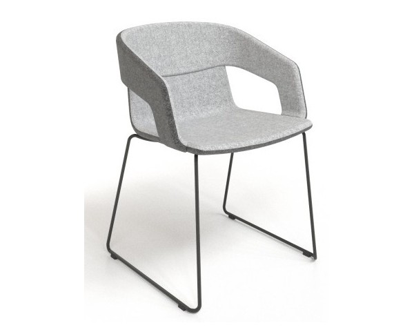 TWIST&SIT armchair with slatted base