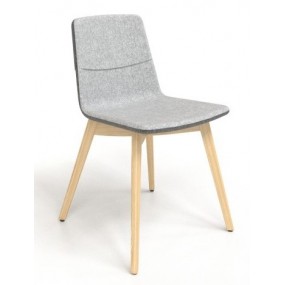 Židle TWIST&SIT s dřevěnou podnoží