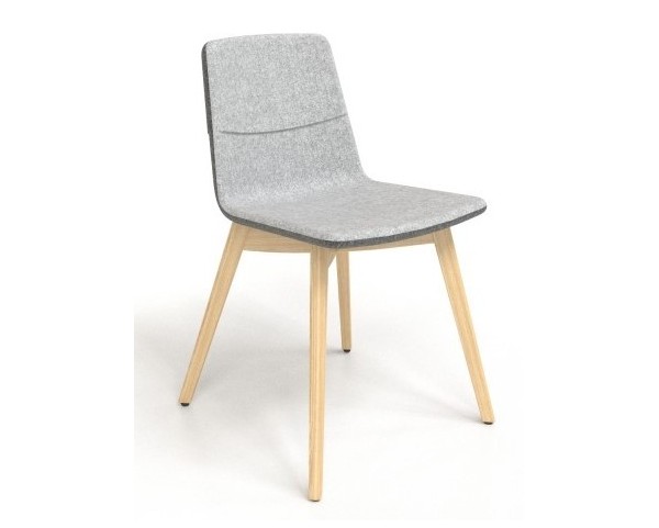 Židle TWIST&SIT s dřevěnou podnoží