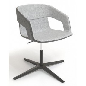 TWIST&SIT armchair with four-arm base
