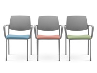 Židle SEANCE ART 180-BR - bílý plast - 2