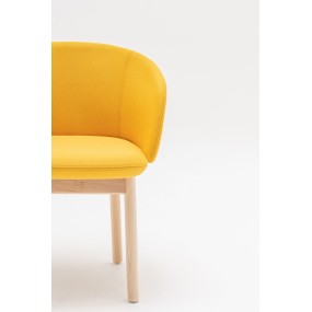 GRACE chair - with wooden base