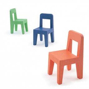 Children's chair SEGGIOLINA POP - orange