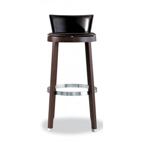 SELLA bar stool, upholstered, high