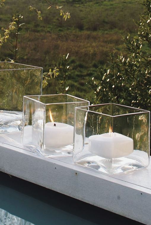 Levně ADRIANI E ROSSI - Set 6 váz SQUARE GLASS