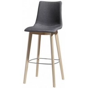 Barová židle ZEBRA POP NATURAL, vysoká