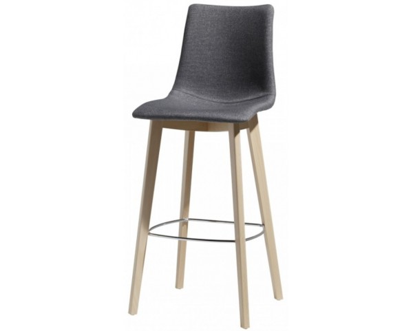 Barová židle ZEBRA POP NATURAL, vysoká