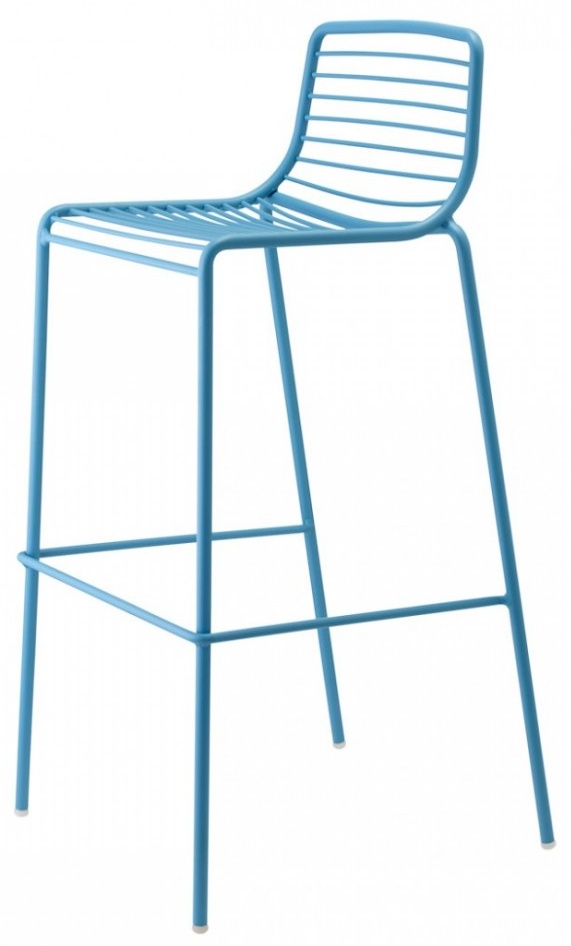 Levně SCAB - Barová židle SUMMER vysoká - modrá