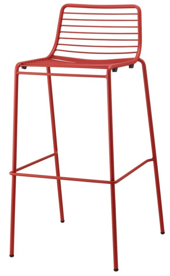 Levně SCAB - Barová židle SUMMER vysoká - červená