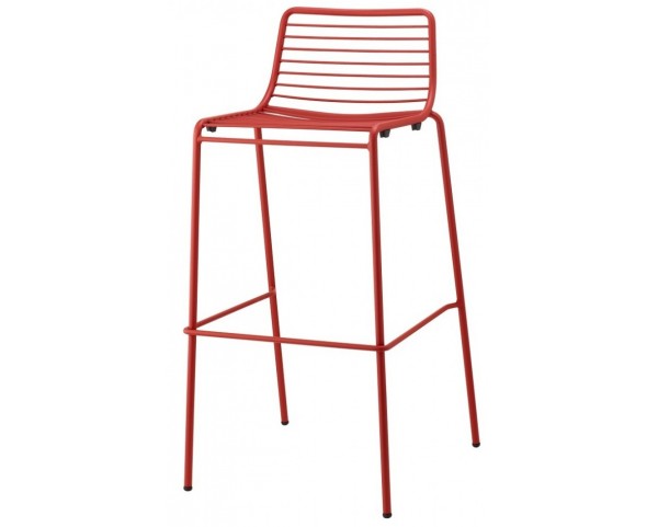 Barová židle SUMMER vysoká - červená
